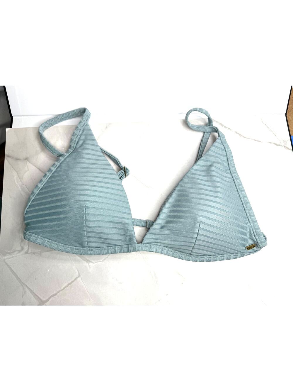 NWT Rip Curl Surf Banded Fixed Triangle Bathing Suit Top Size Medium